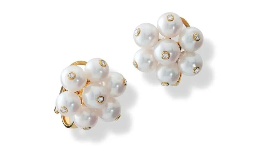 Cassandra Goad's Cavolfiore pearl earrings