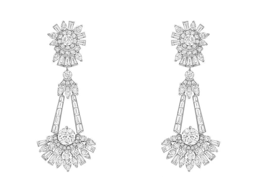 Diamond Chandelier White Gold Earrings, by Van Cleef & Arpels