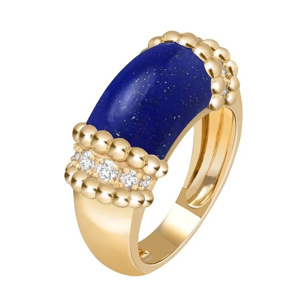 Perlée Couleurs yellow gold ring, by Van Cleef & Arpels