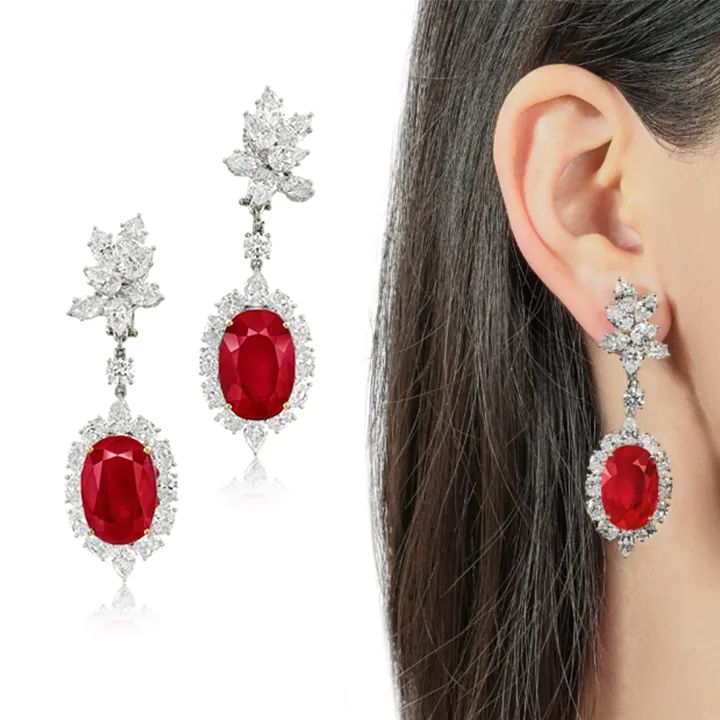 Harry Winston | "Burmese" Ruby Earrings