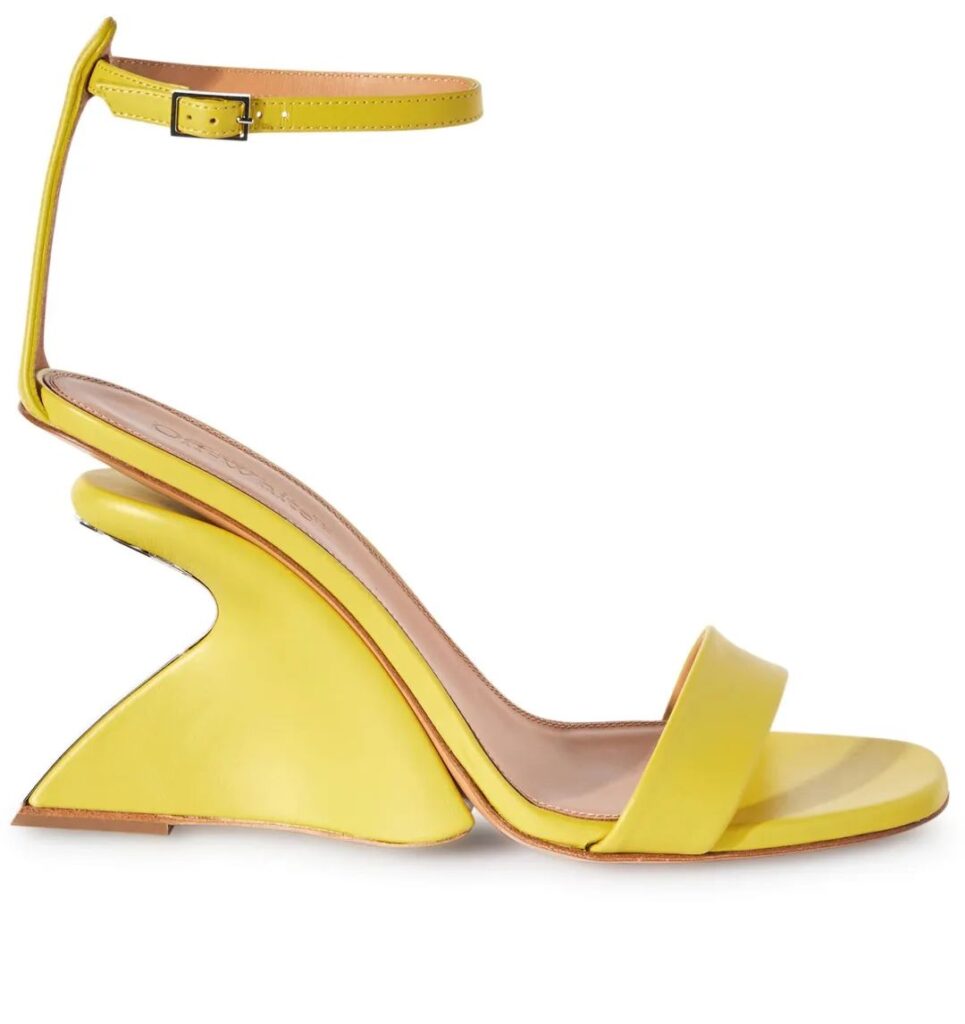 Off-White Jug leather wedge sandals