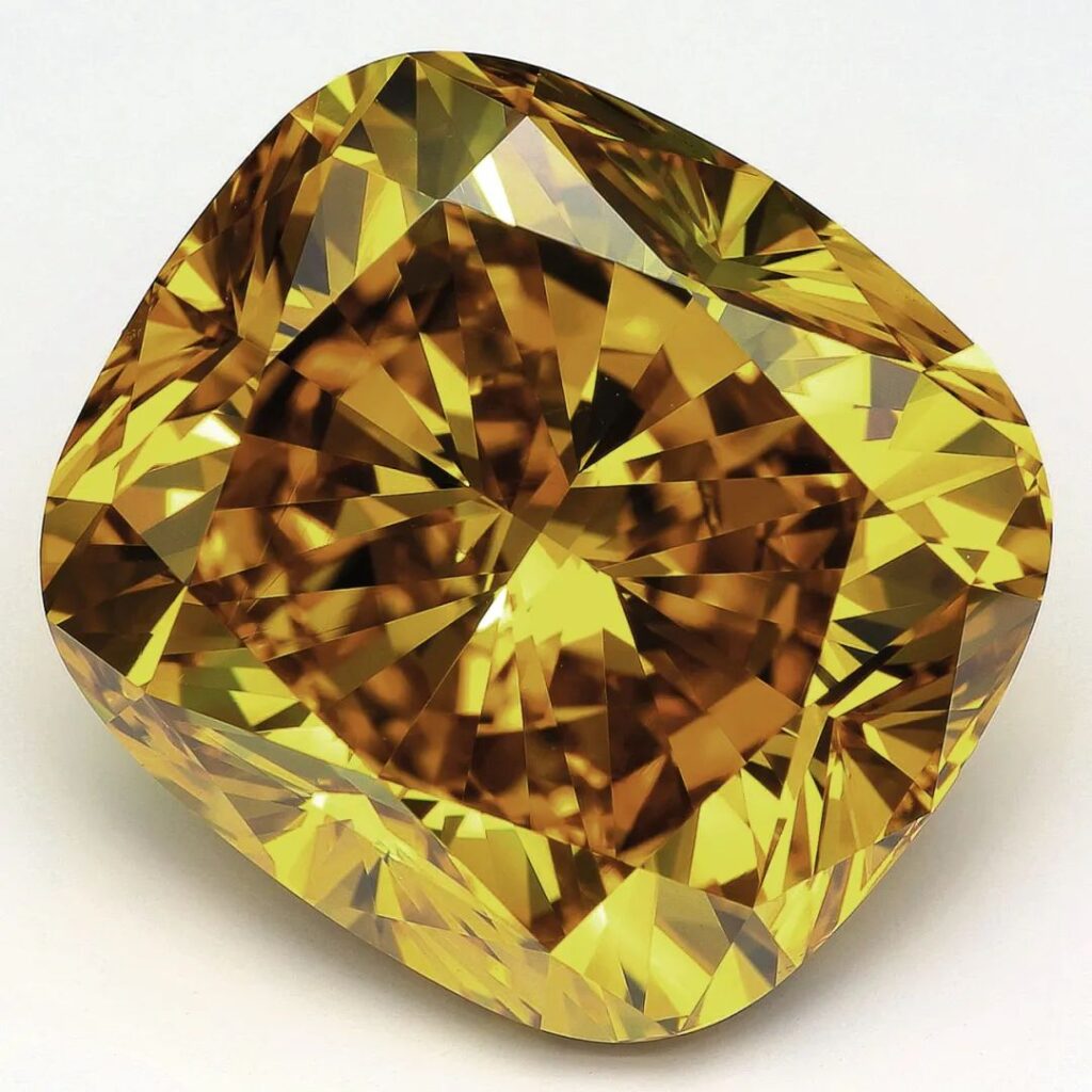 Lab-grown diamond loose stone
Color: Fancy Vivid Yellowish Orange