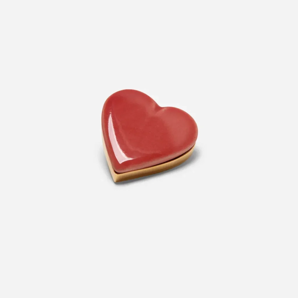 ANDRES GALLARDO-Heart-Red Heart Brooch