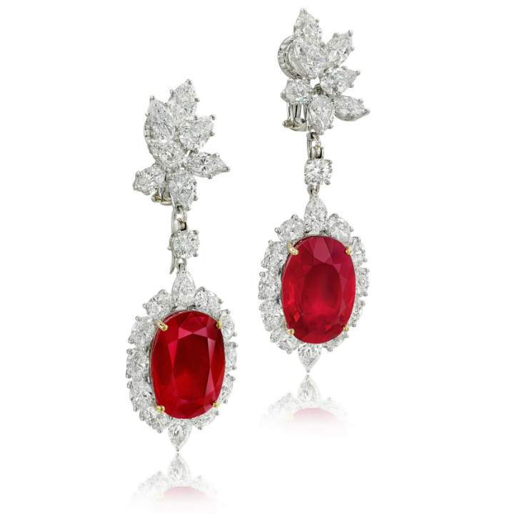 Harry Winston | "Burmese" Ruby Earrings