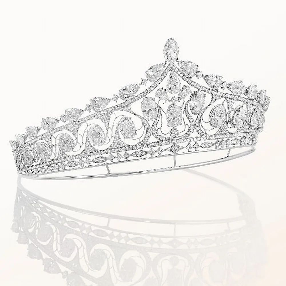 Diamond tiara designed by Flower Diamond for the Brunei princess