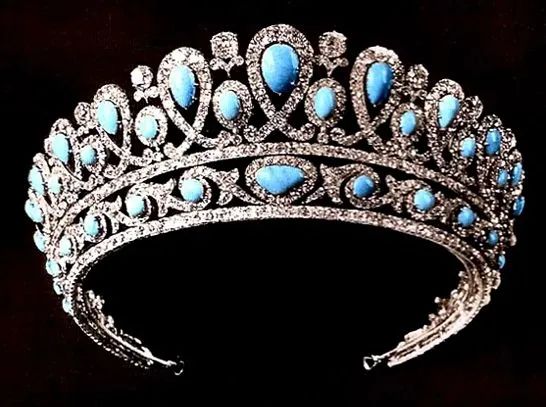 Russian Empress Alexandra Feodorovna's turquoise tiara