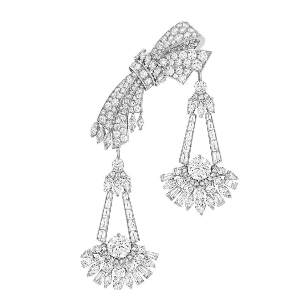 Diamond Chandelier White Gold Earrings, by Van Cleef & Arpels