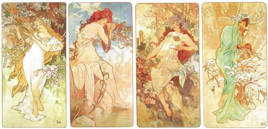 Alphonse Mucha's "The Four Seasons"