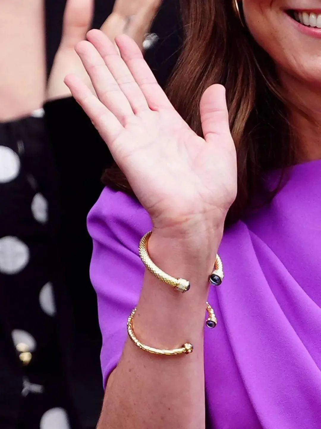 Kate Middleton wearing Halcyon Days bangle
Attending the 2024 Wimbledon Tennis Championships