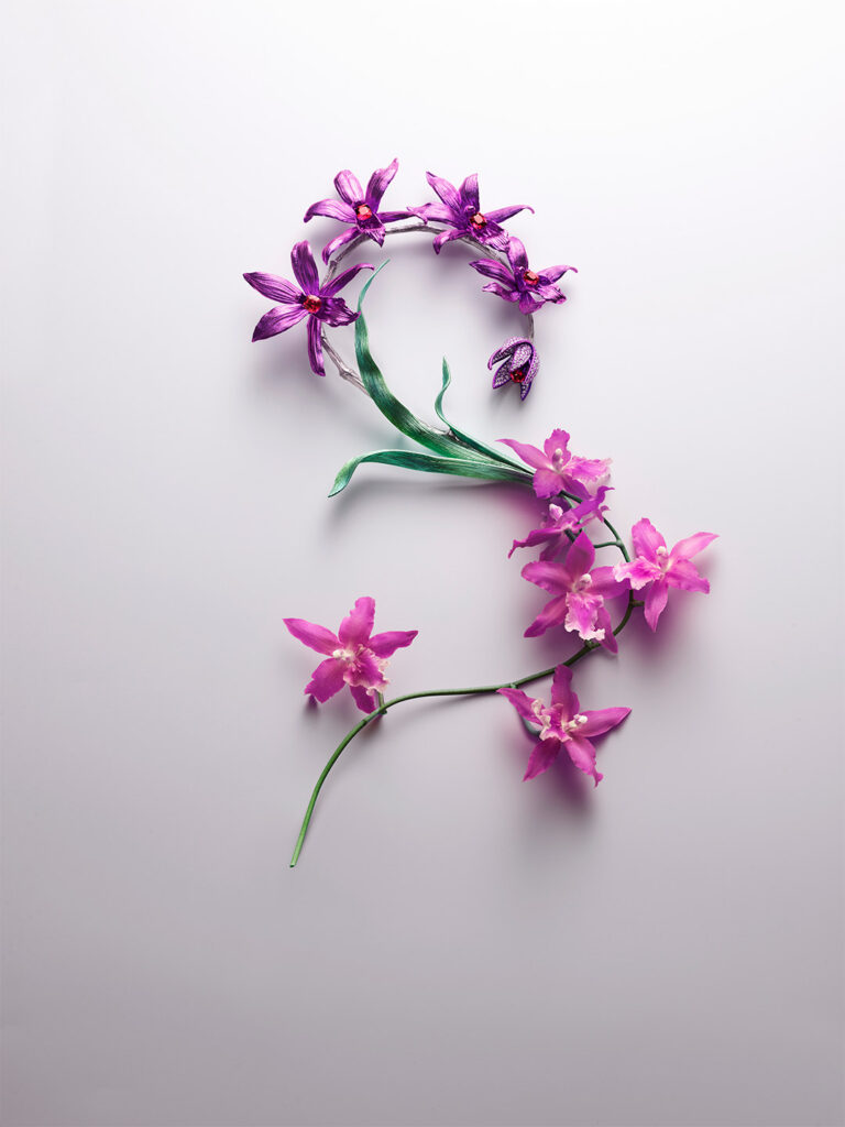 ANNA HU Orchid Brooch